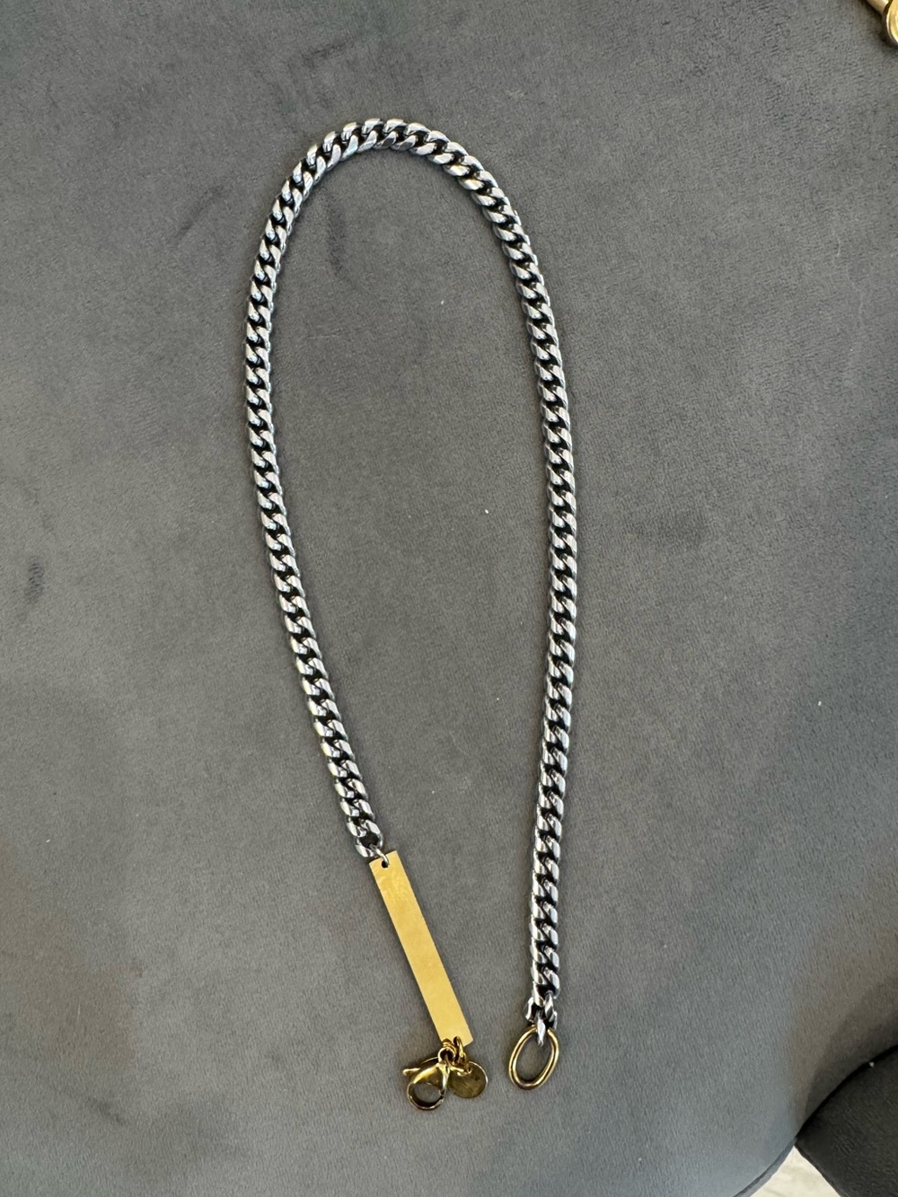 gina carmen necklace in two tone